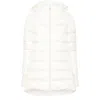 Herno White Down Jacket With Drawstring Hood In Tech Fabric Woman In White