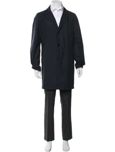 Pre-owned Herno Overcoat In Black