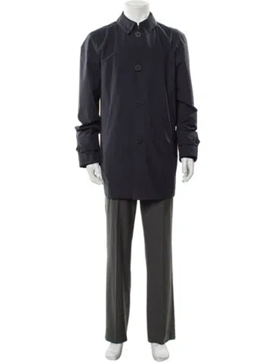 Pre-owned Herno Overcoat In Blue