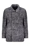 Herno Long-sleeved Coat In Gray
