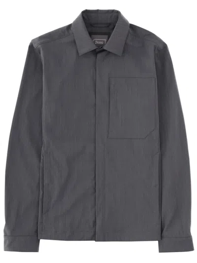 HERNO OVERSHIRT IN MISTO LANA