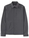 Herno Collared Jacket Long Sleeves Front Pocket In Gray