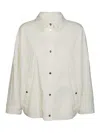 Herno Box Jacket With Patch Pockets And Collar In White
