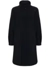 Herno Press-stud Single-breasted Coat In Black