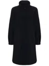 Herno Press-stud Single-breasted Coat In Black