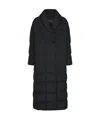 Herno Oversized Long-sleeved Down Jacket In Black