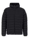 Herno Midnight Blue Stretch Nylon Jacket In Black