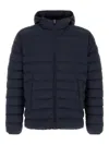 Herno Resort Jacket In Light Stretch Nylon In Blue