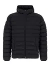 Herno Midnight Blue Stretch Nylon Jacket In Black