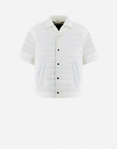 Herno Padded 3d Ripstop Shirt In White