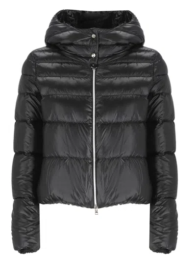 Herno Padded And Quilted Down Jacket In Brown
