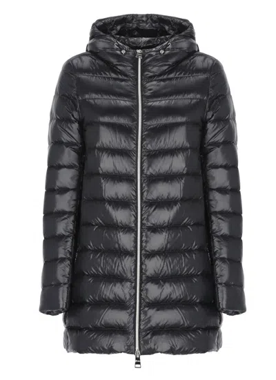 Herno Padded And Quilted Down Jacket In Black