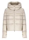 Herno Padded And Quilted Down Jacket In Neutral