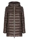 Herno Shiny Nylon Hooded Down Puffer Jacket In Purple
