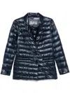 Herno Women Single-breasted Blazer In Blau