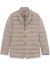 Herno Padded Blazer In Brown