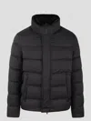 Herno Faux-fur Trim Bomber Jacket In Black