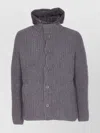 Herno Padded Bomber Jacket With Hood And Pockets In Gray