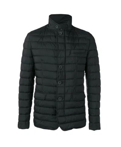 Herno Padded Button-up Jacket In Black