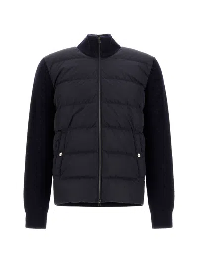 Herno Padded Cardigan In Black