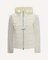 Herno Beige Polyester Biker Jacket In White