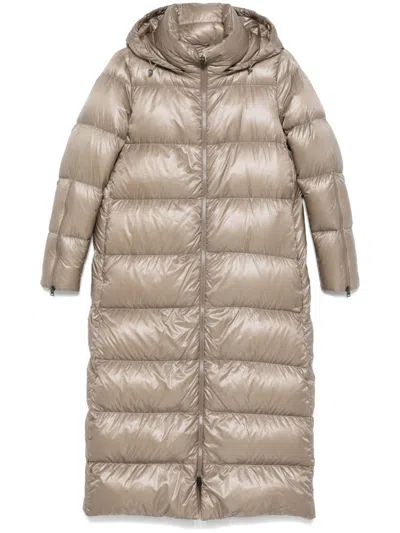 Herno Padded Coat In Taupe