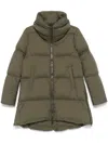 Herno Quilted Coat In Green
