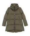 Herno Quilted Coat In Green