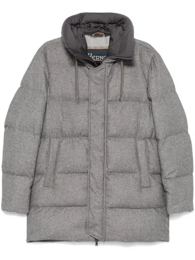Herno Padded Coat In Grey