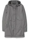 Herno Windproof Hooded Down Parka In Grey