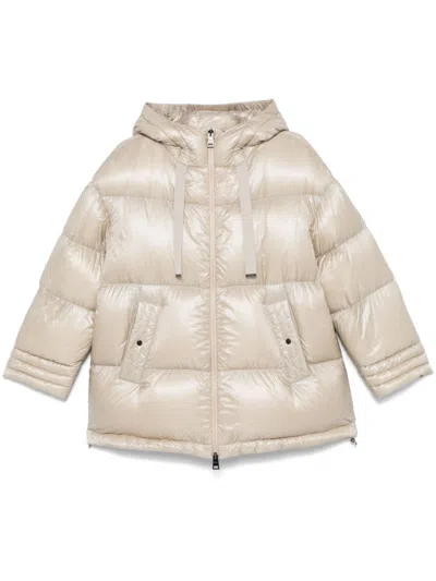 Herno Padded Coat In Nude