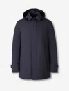 Herno Laminar Carcoat In 2 Layers Gore-tex In Blue
