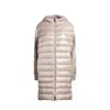 Herno Contrast-fabric Sleeves Padded Coat In Neutral