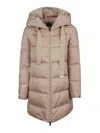 Herno A-shape In Satin With Hood In Yellow