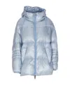 Herno Padded Down-feather Zip-up Jacket In Blue