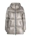 Herno Padded Down-feather Zip-up Jacket In Gray