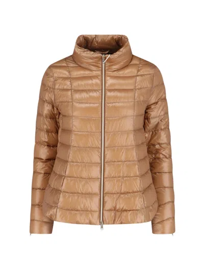 Herno Padded Down Jacket In Brown