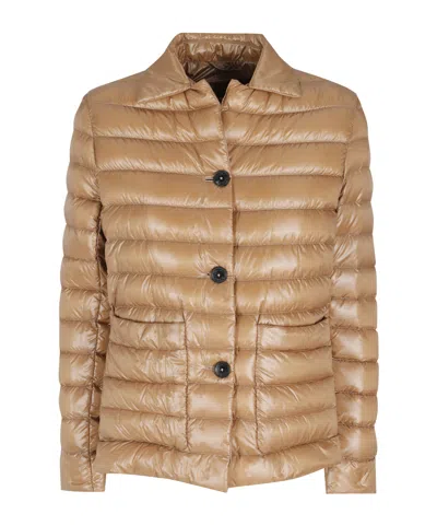 Herno Padded Down Jacket In Brown