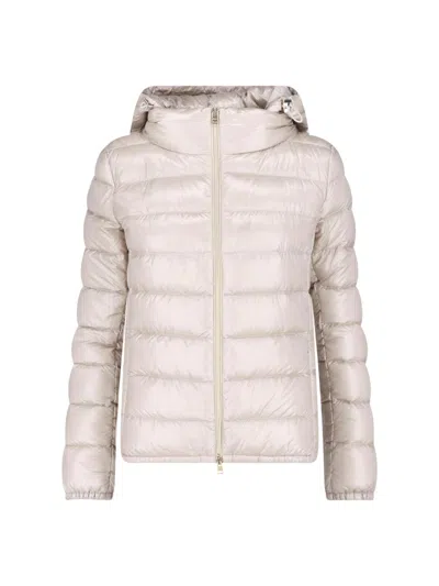 Herno Daunenjacke Mit Steppung "giarda" In Creme