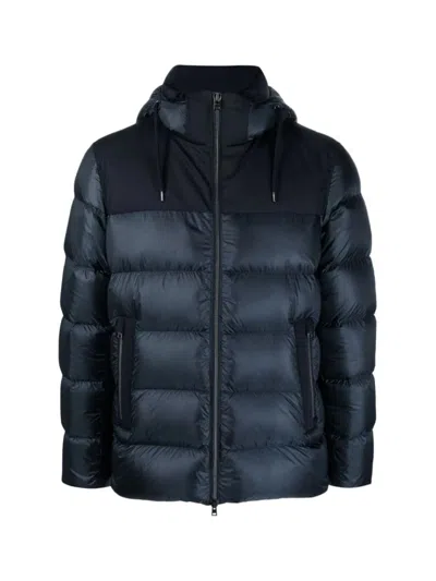 HERNO PADDED DOWN JACKET WITH DRAWSTRING HOOD