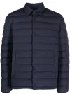 Herno Padded Down-feather Down Jacket In Blue