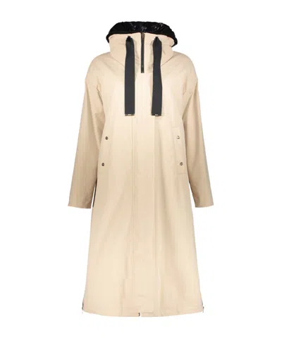 Herno Padded Drawstring-hooded Coat In Neutral