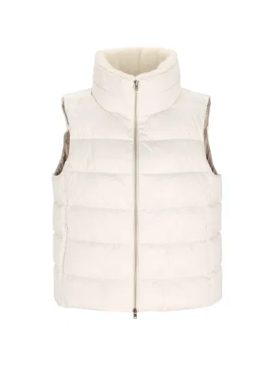 Herno Padded Faux-fur Gilet In White