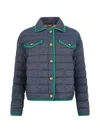Herno Padded Flap-pocket Jacket In Blue