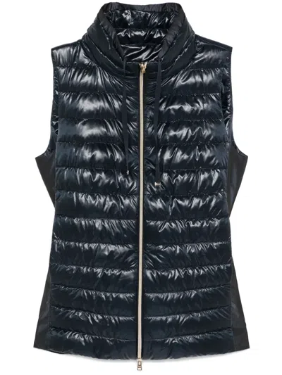 Herno Padded Gilet In Blue