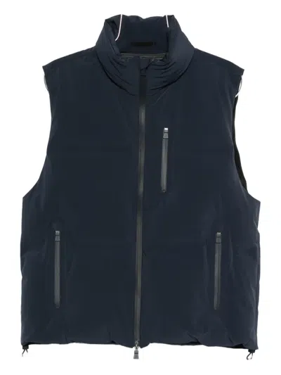 Herno Padded Gilet In Blue