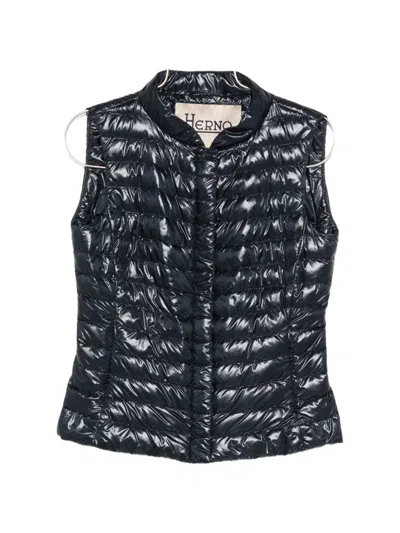 Herno Padded Gilet In Blue
