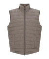Herno Cashmere And Silk Sleeveless In Gray