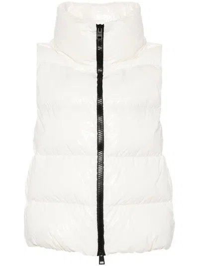 Herno Quilted Down Vest In White