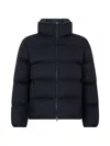 Herno Padded High-collar Jacket In Blue